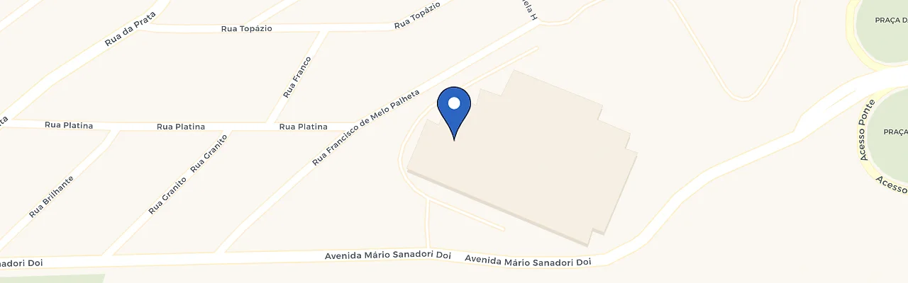 Mapa da estação Assaí Atacadista