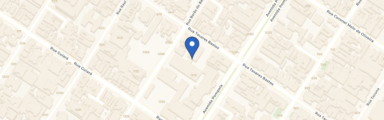 Mapa da estação Hospital São Camilo - Unidade Pompeia