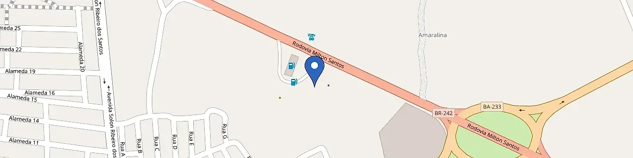Mapa da estação Volvo - Posto Santa Helena
