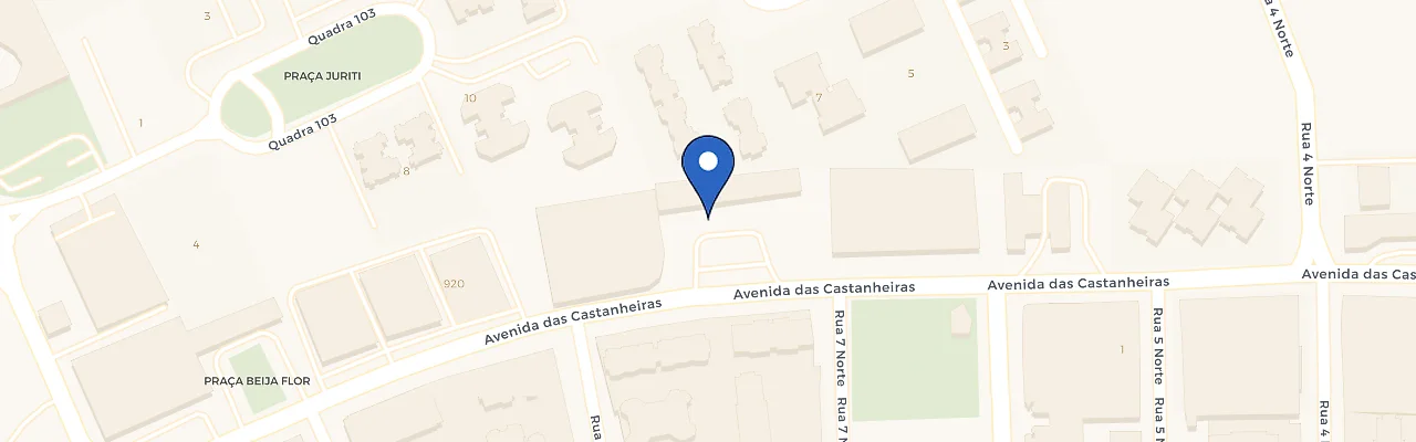Mapa da estação Canaã Blue Fit Águas Claras