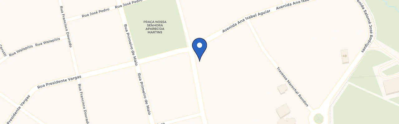 Mapa da estação Posto Cida Franco