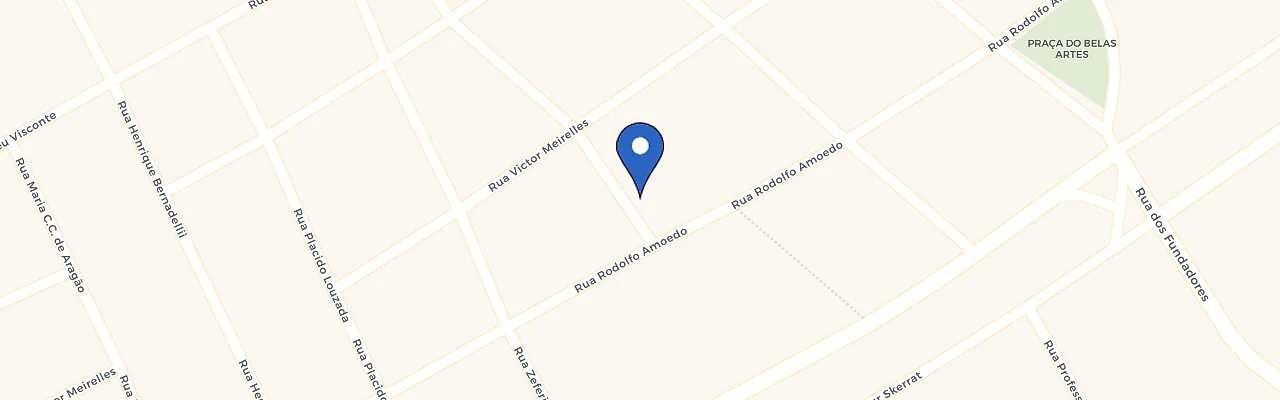 Mapa da estação Belas Artes - Itanhaem, SP