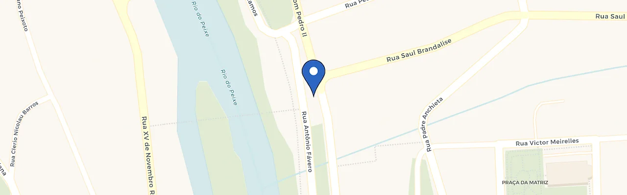 Mapa da estação Sicoob Armazém Araucária