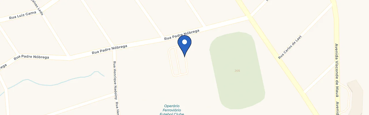 Mapa da estação Estádio Germano Krueger