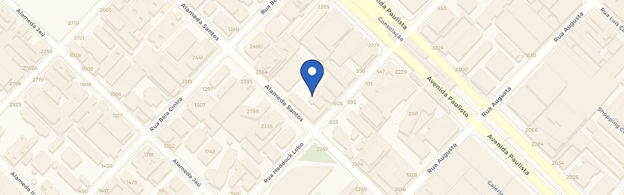Mapa da estação Condomínio Edifício Banco Bmg