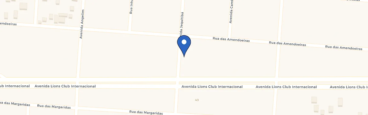 Mapa da estação Unifama