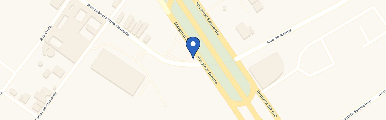 Mapa da estação Imperatriz Posto Ecodrive