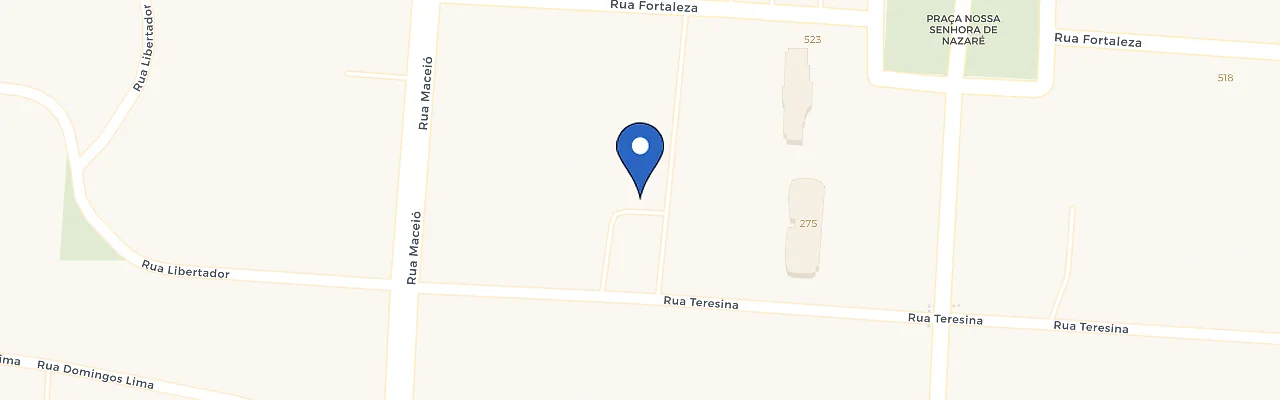 Mapa da estação Pátio Gourmet Adrianopolis
