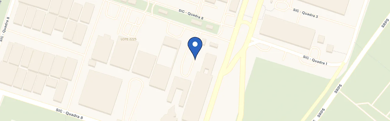 Mapa da estação Unique SIG Estacionamento