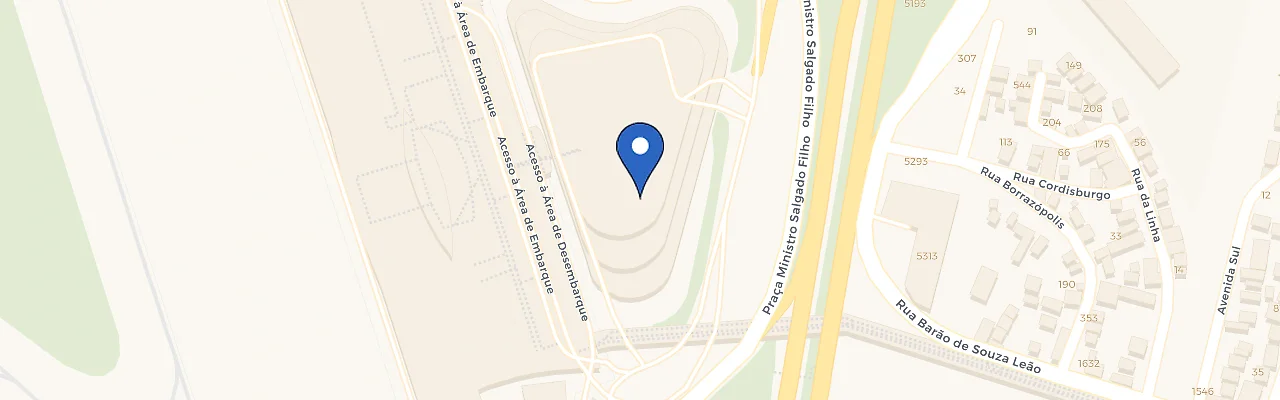 Mapa da estação Estacionamento Aeroporto