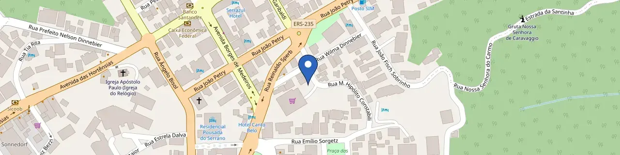 Mapa da estação Pousada Olidal