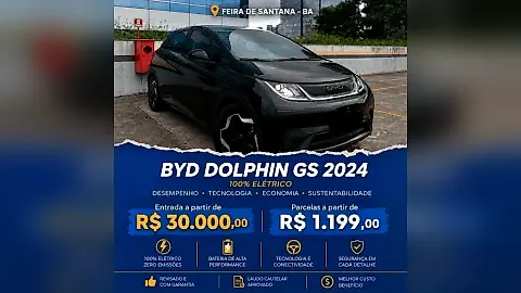 Foto de um byd dolphin plus