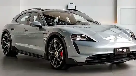 Foto de um porsche taycan