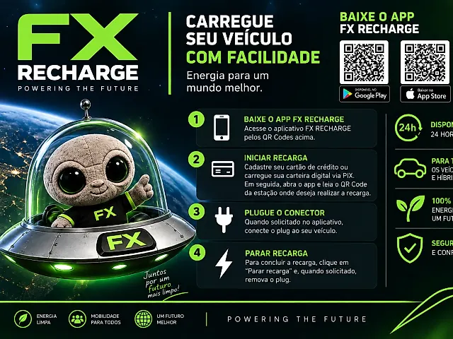 Foto da estação FX Recharge 001 — Atibaia/SP