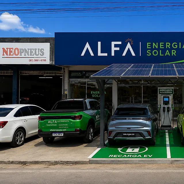 Estação Rota Elétrica - Alfa Energia Solar