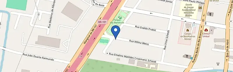 Mapa da estação CVE Praça Das Bandeiras