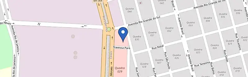 Mapa da estação Real Auto Postos