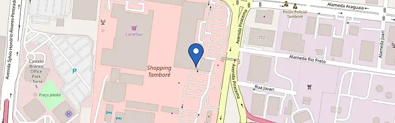 Mapa da estação Shopping Tamboré
