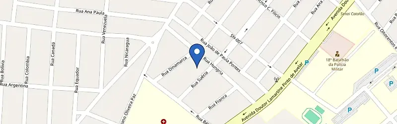 Mapa da estação Vila Chande