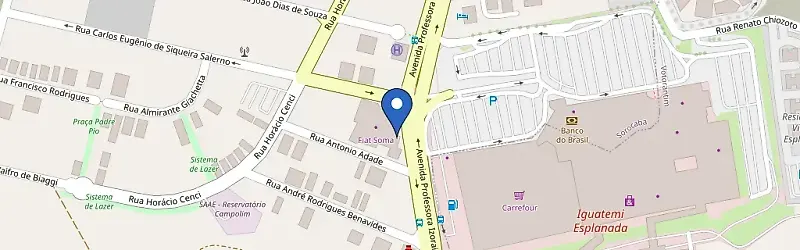 Mapa da estação Elétrica Area