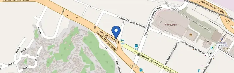Mapa da estação BMW - Hotel Íbis Santos Valongo