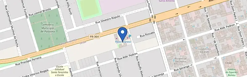 Mapa da estação Posto Maroso