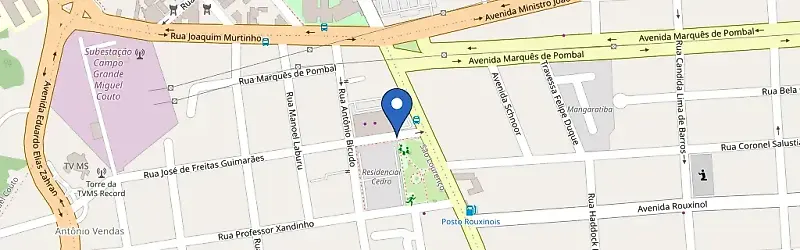 Mapa da estação Fort Atacadista Tiradentes