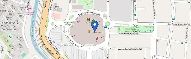 Mapa da estação Park Shopping São Caetano