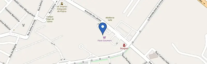 Mapa da estação Pátio Gourmet