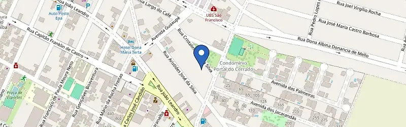 Mapa da estação Eletroposto 7kw
