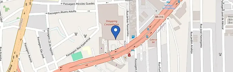 Mapa da estação Castanheira Shopping Center