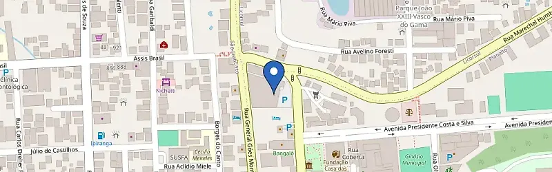 Mapa da estação Dall’Onder Planalto Hotel