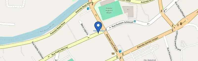 Mapa da estação Hotel Veneza