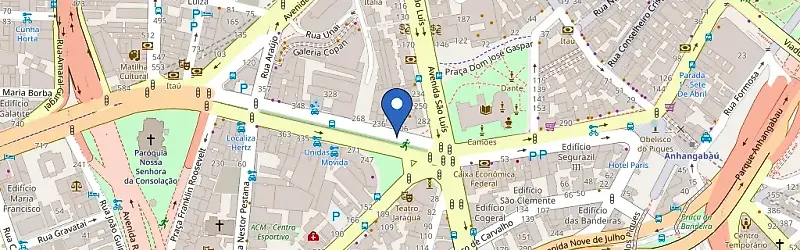 Mapa da estação MobiCiti