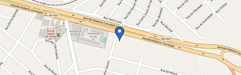 Mapa da estação Posto Opala