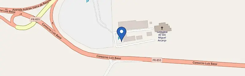 Mapa da estação Santuário São Miguel Arcanjo