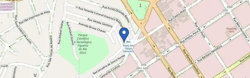 Mapa da estação VA-E Mob | San Diego Gv
