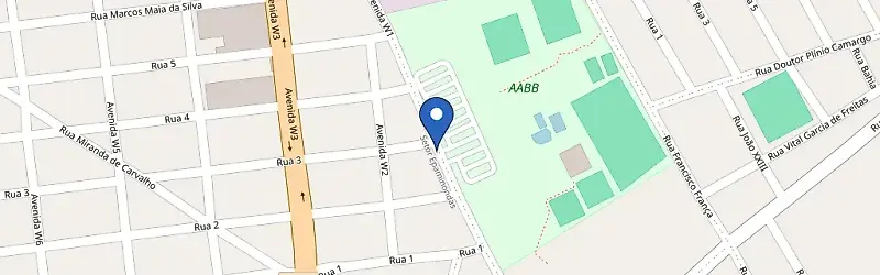 Mapa da estação Associação Atlética Banco do Brasil (AABB) - All Energy Mobi