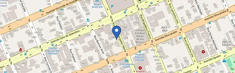Mapa da estação Clínica Saint Paul