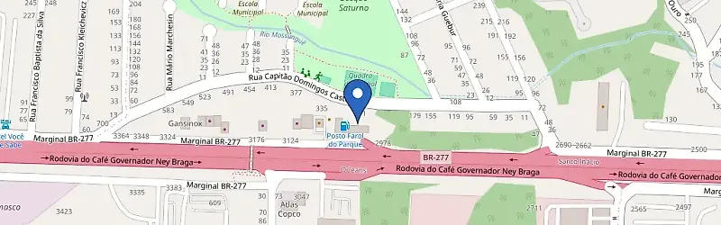 Mapa da estação Posto Farol