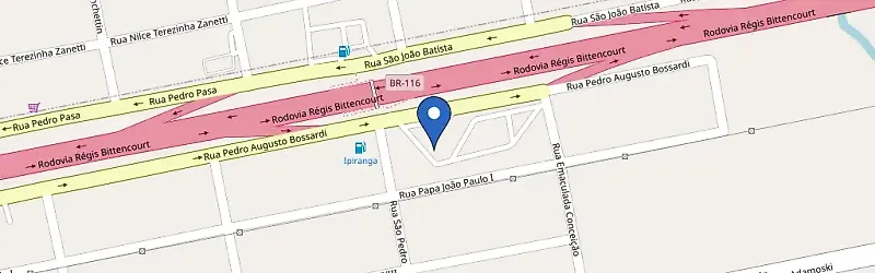 Mapa da estação Posto Túlio - Menino Deus