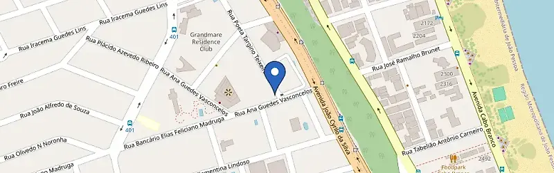 Mapa da estação Pátio Altiplano Shopping