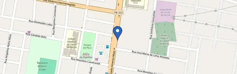 Mapa da estação Luiz Mobilidade Elétrica