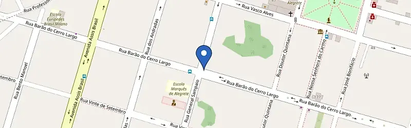 Mapa da estação Bedinoto | Centro Alegrete