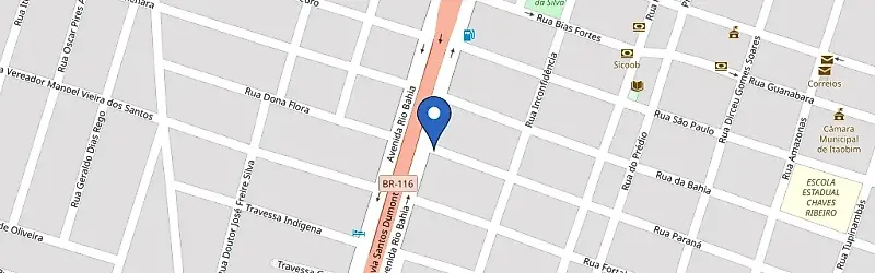 Mapa da estação Locar Veículos Itaobim