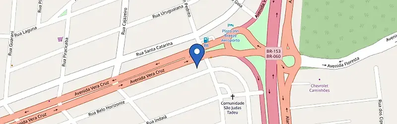 Mapa da estação Padaria Bello Pane