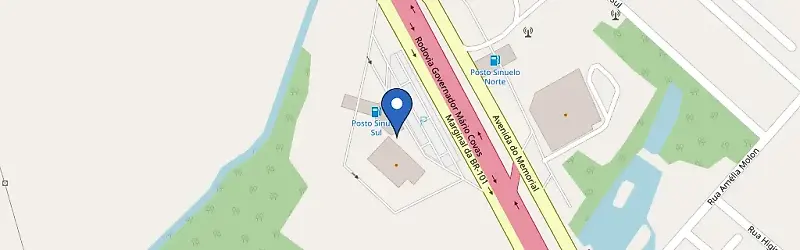 Mapa da estação Celesc | Posto Sinuelo Sul