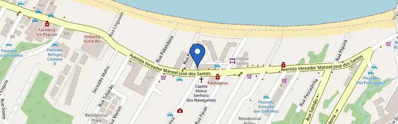 Mapa da estação Hotel Vila Do Farol