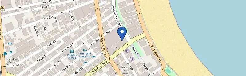 Mapa da estação Atlântico Shopping Mall