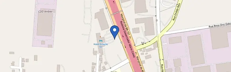 Mapa da estação Hotel